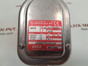 ASCO WSEMETB320A184 SOLENOID VALVE
