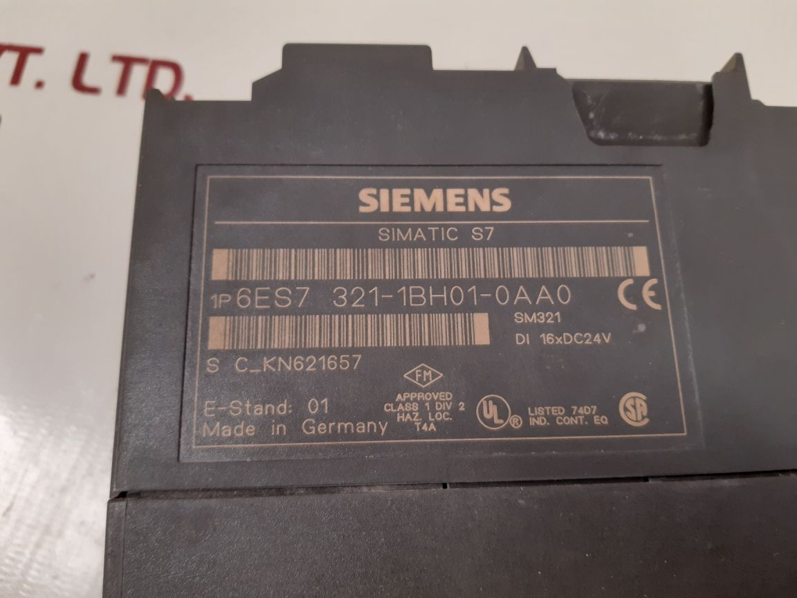 SIEMENS SIMATIC S7 DIGITAL INPUT MODULE 6ES7 321-1BH01-0AA0