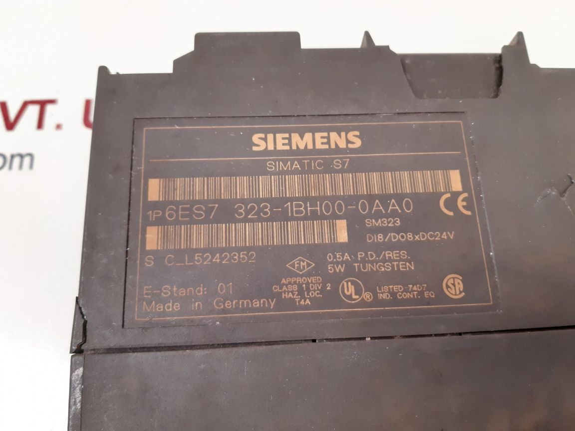 SIEMENS SIMATIC S7 SM323 DIGITAL MODULE 6ES7 323-1BH00-0AA0