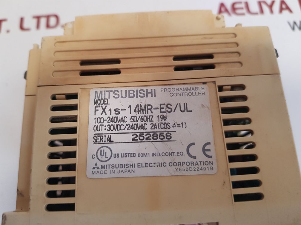 MITSUBISHI MELSEC FX1S-14MR-ES/UL PROGRAMMABLE CONTROLLER Y550D22401B