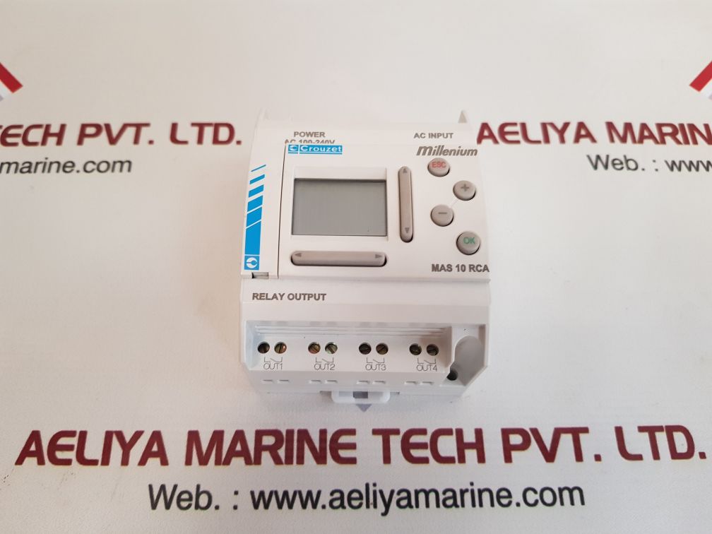 CROUZET MILLENIUM MAS 10 RCA CONTROLLER RELAY OUTPUT