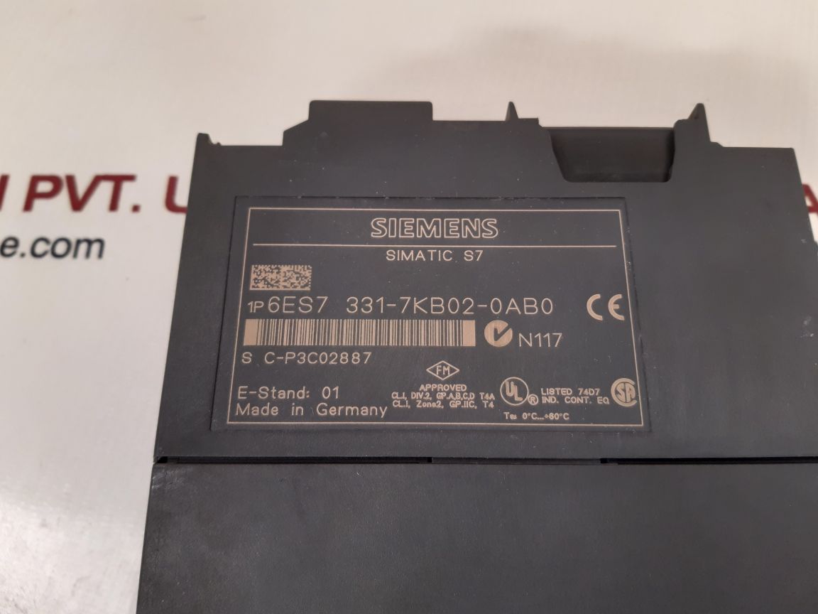 SIEMENS SIMATIC S7 SM331 ANALOG INPUT 6ES7 331-7KB02-0AB0