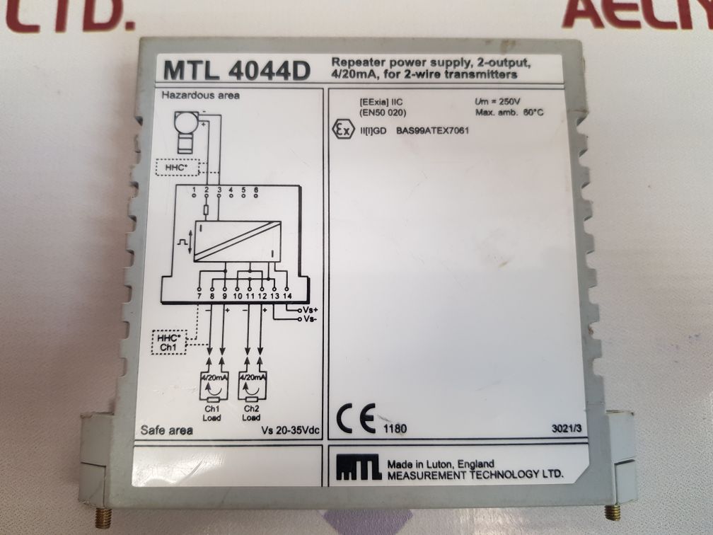 MEASUREMENT TECHNOLOGY MTL4044D REPEATER POWER SUPPLY