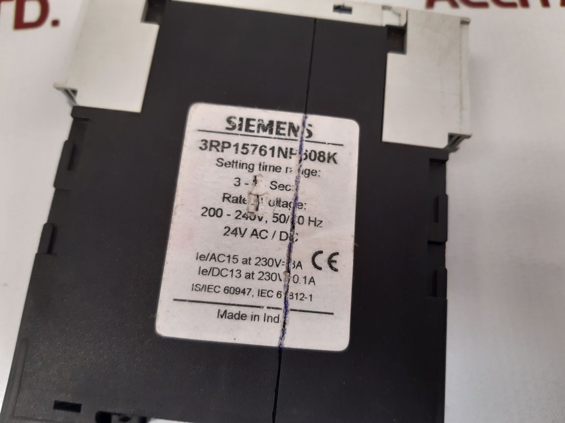 SIEMENS 3RP15761NP308K ELECTRONIC TIMER