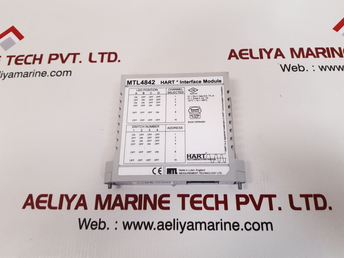 MEASUREMENT TECHNOLOGY MTL4842 INTERFACE MODULE BAS01SP9449X