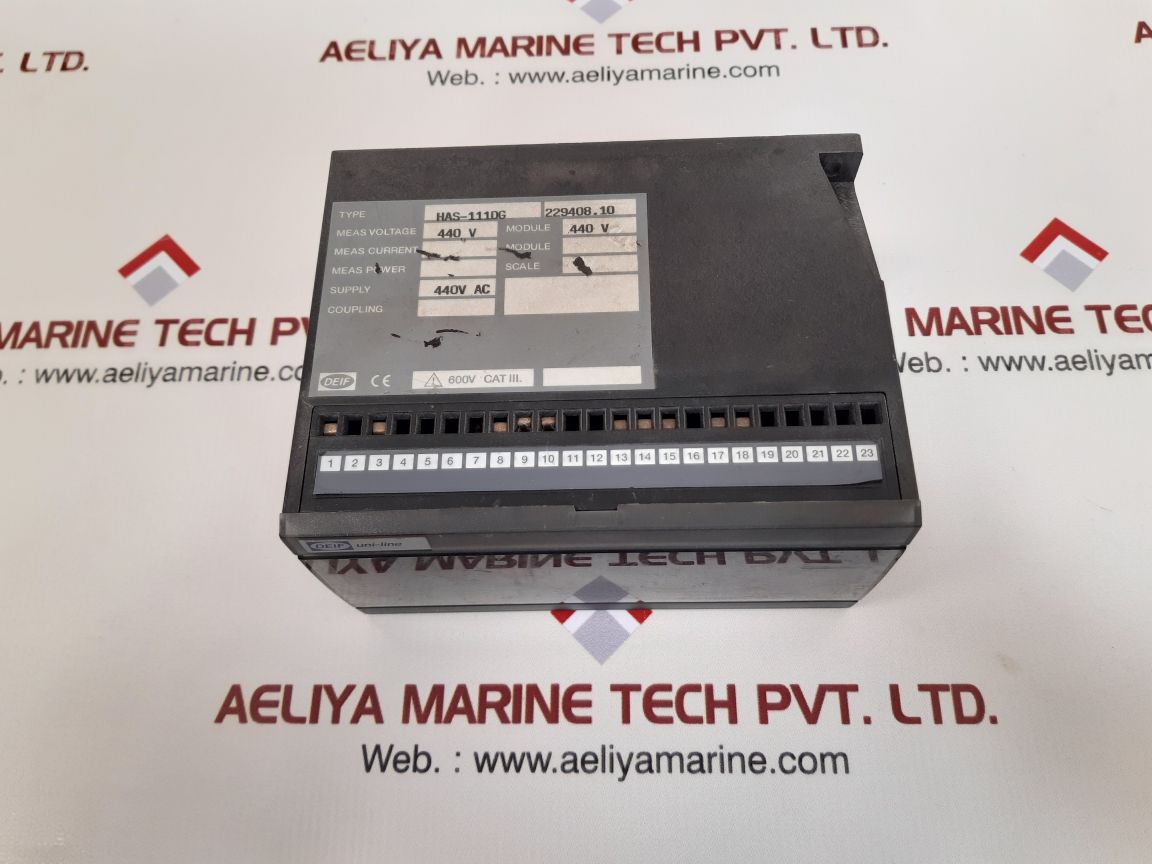 DEIF HAS-111DG SYNCHRONISATION AND CIRCUIT BREAKER