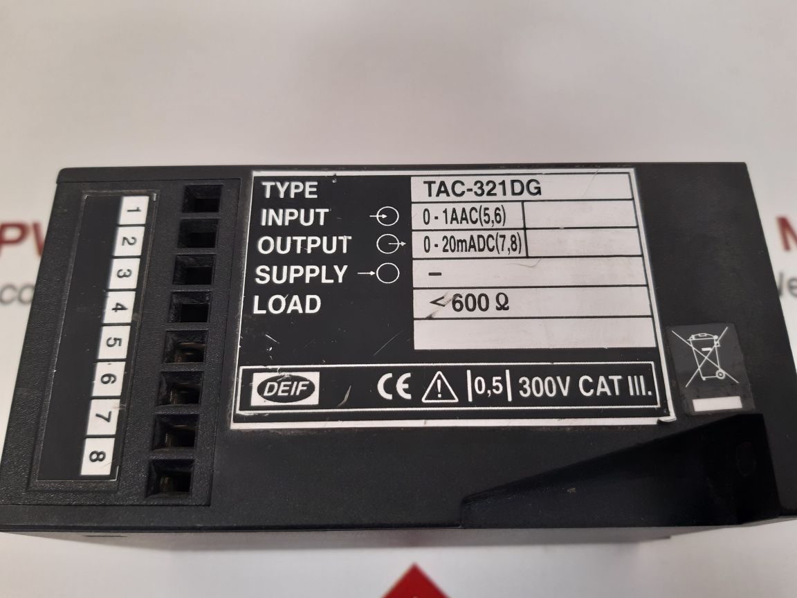 DEIF TAC-321DG CURRENT TRANSDUCER