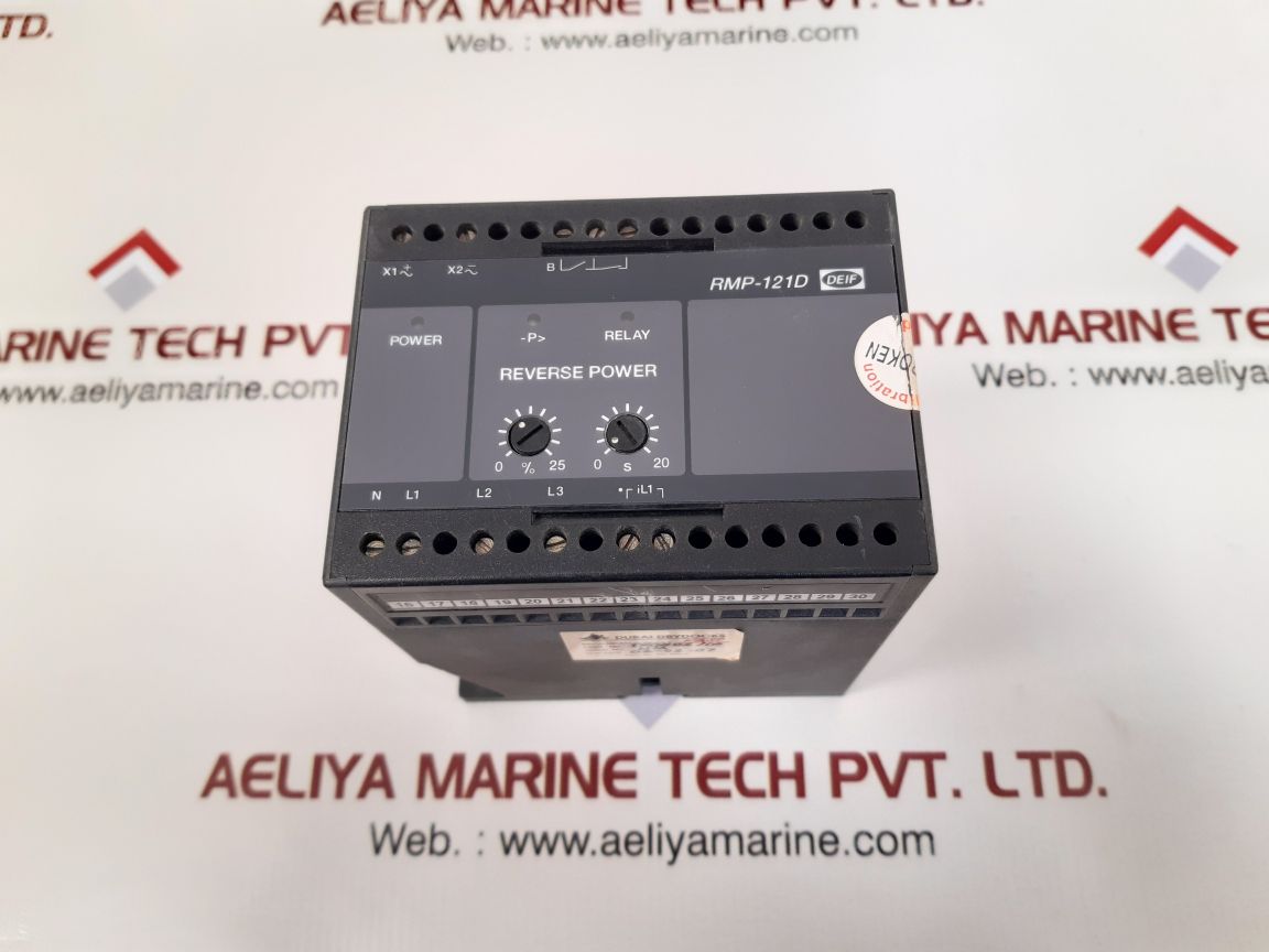 DEIF RMP-121D PROTECTIVE REVERSE POWER RELAY SCALE: 0,92