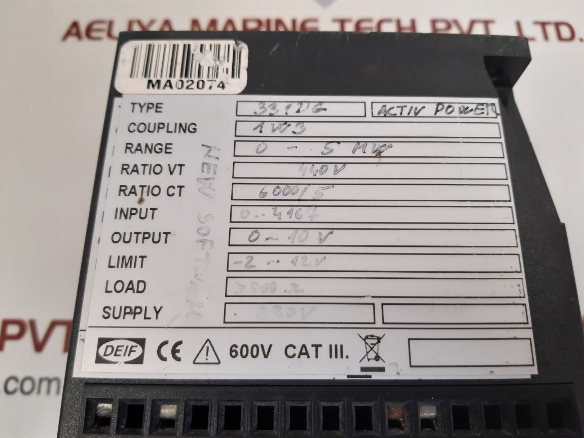 DEIF TAS-331DG CURRENT TRANSDUCER