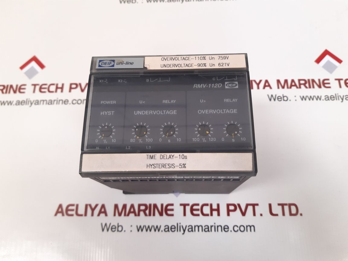 DEIF UNI-LINE RMV-112D VOLTAGE RELAY