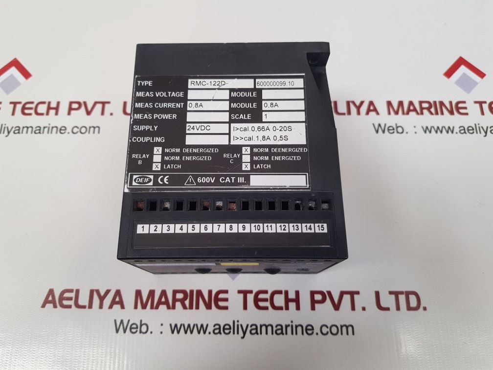 DEIF RMC-122D SHORT CIRCUIT & OVER CURRENT RELAY SCALE:1