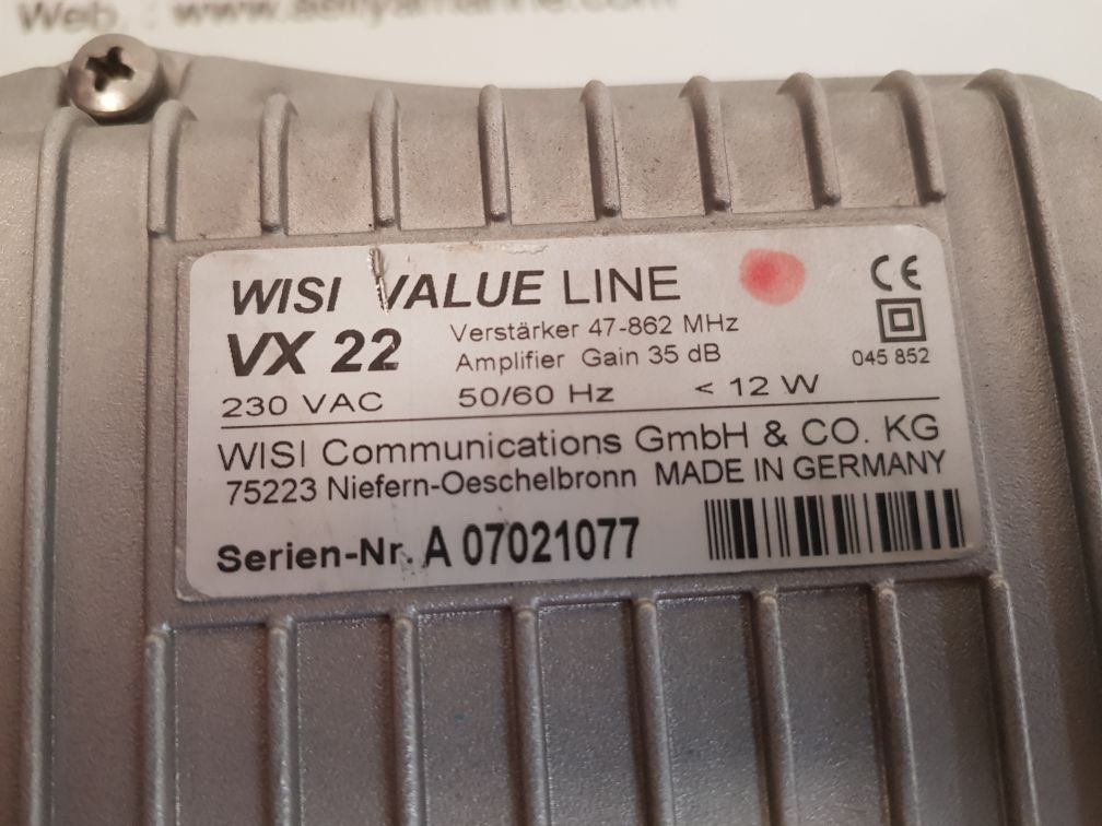 WISI VX 22 AMPLIFIER 47-862 MHZ