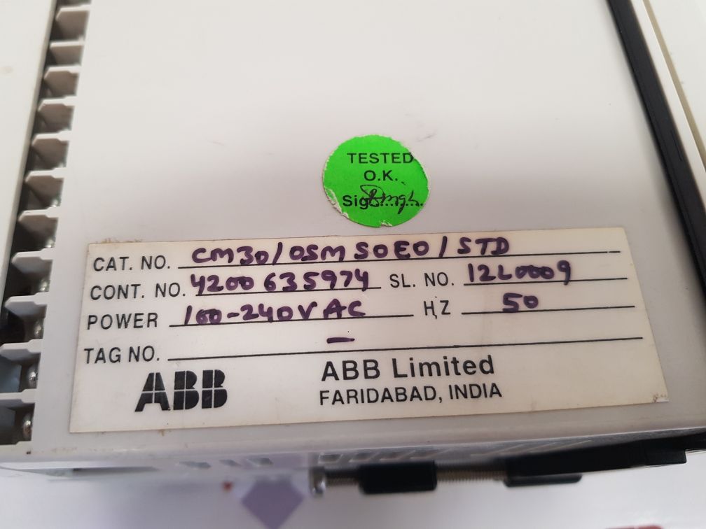 ABB CM30/0SMS0E0/STD CONTROLMASTER CM30 CONTROLLER