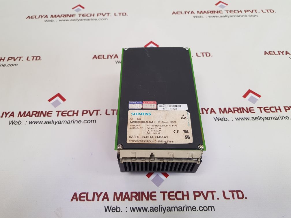 SIEMENS 6AR1306-0HA00-0AA1 POWER SUPPLY SMP16-SV531