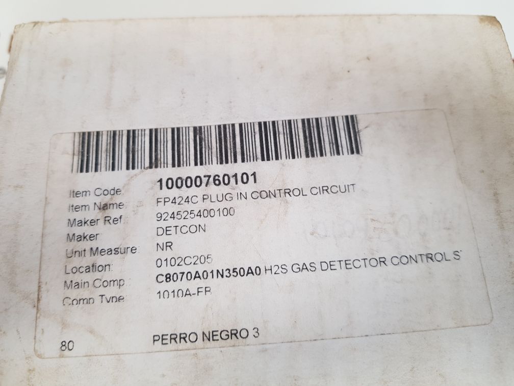 DETCON FP-424C COMBUSTIBLE GAS SENSOR