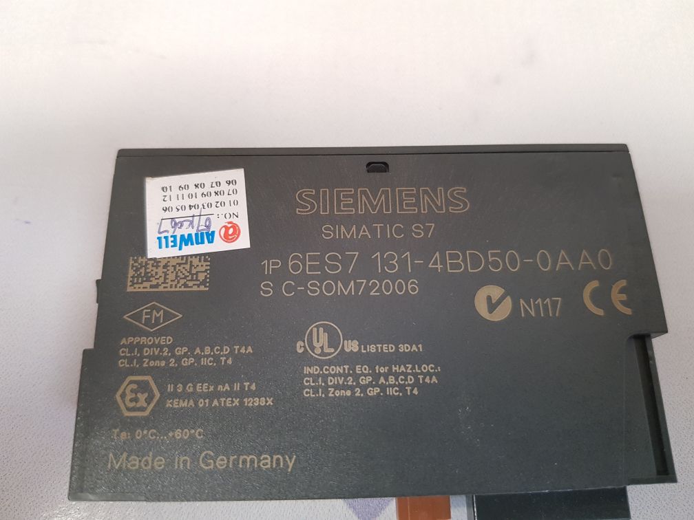 SIEMENS SIMATIC S7 INPUT MODULE 6ES7 131-4BD50-0AA0