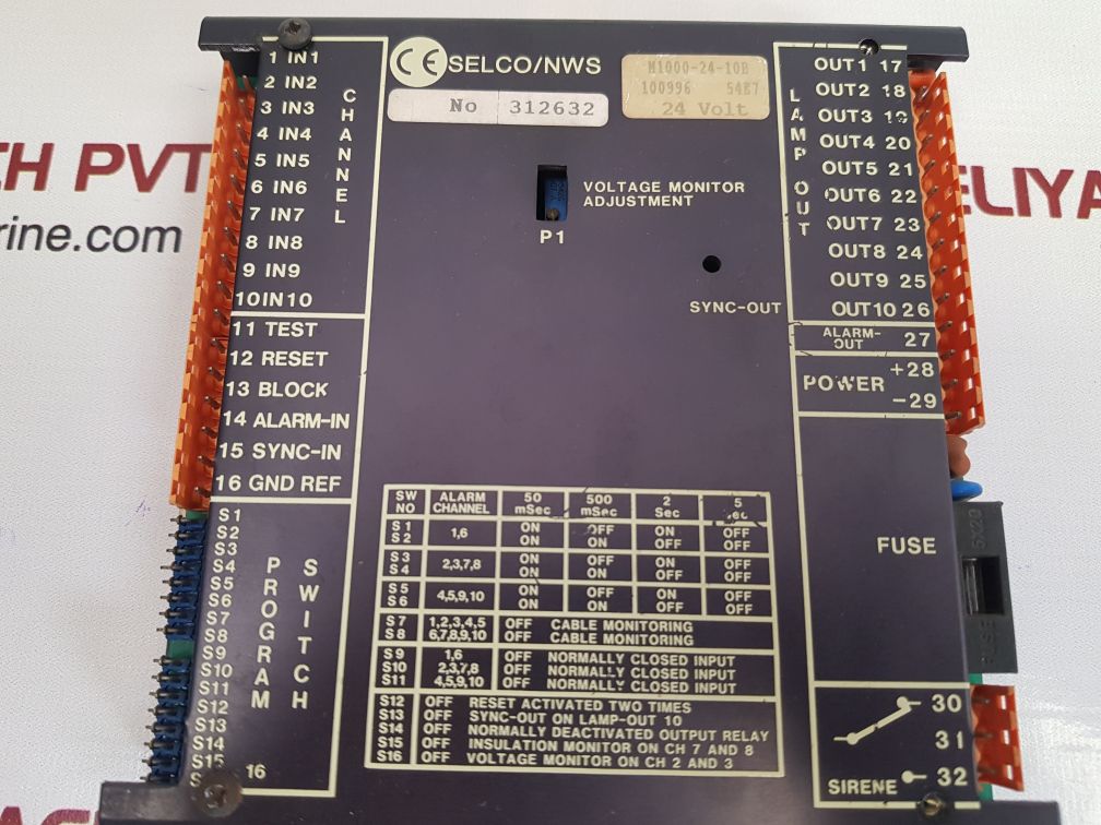 SELCO M1000-24-10B ALARM MONITOR