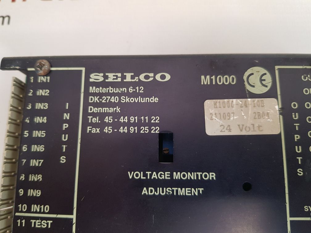 SELCO M1000-24-10B ALARM MONITOR 211097 2B04SSS