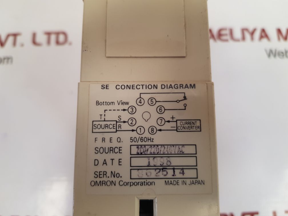 OMRON SE-KP2N MOTOR RELAY 1-10 SEC