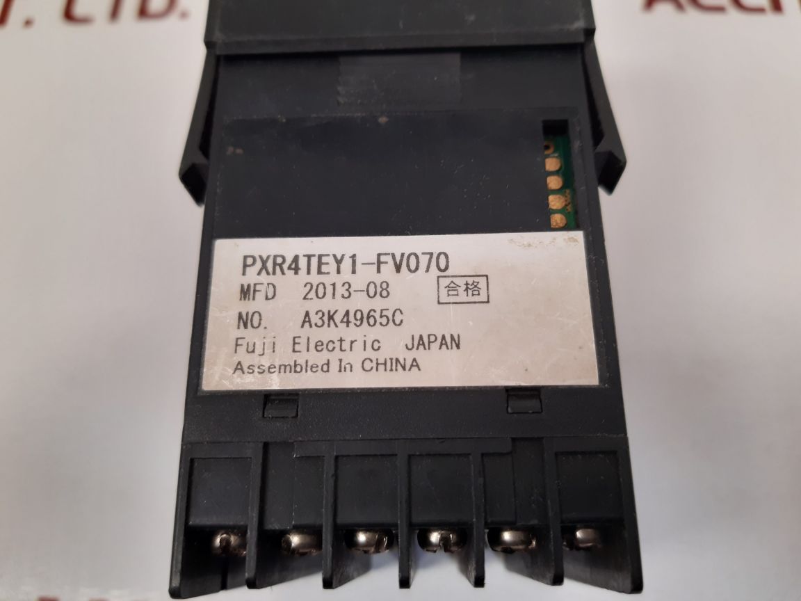 FUJI ELECTRIC PXR4TEY1-FV070 TEMPERATURE CONTROLLER A3K4965C
