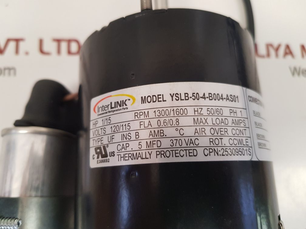 INTERLINK YSLB-50-4-B004-AS01 REFRIGERATION FAN MOTOR