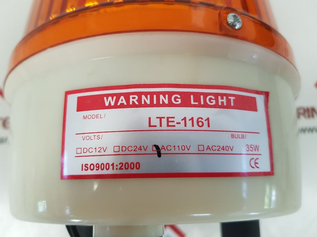 ROTARY WARNING YELLOW LIGHT LTE-1161