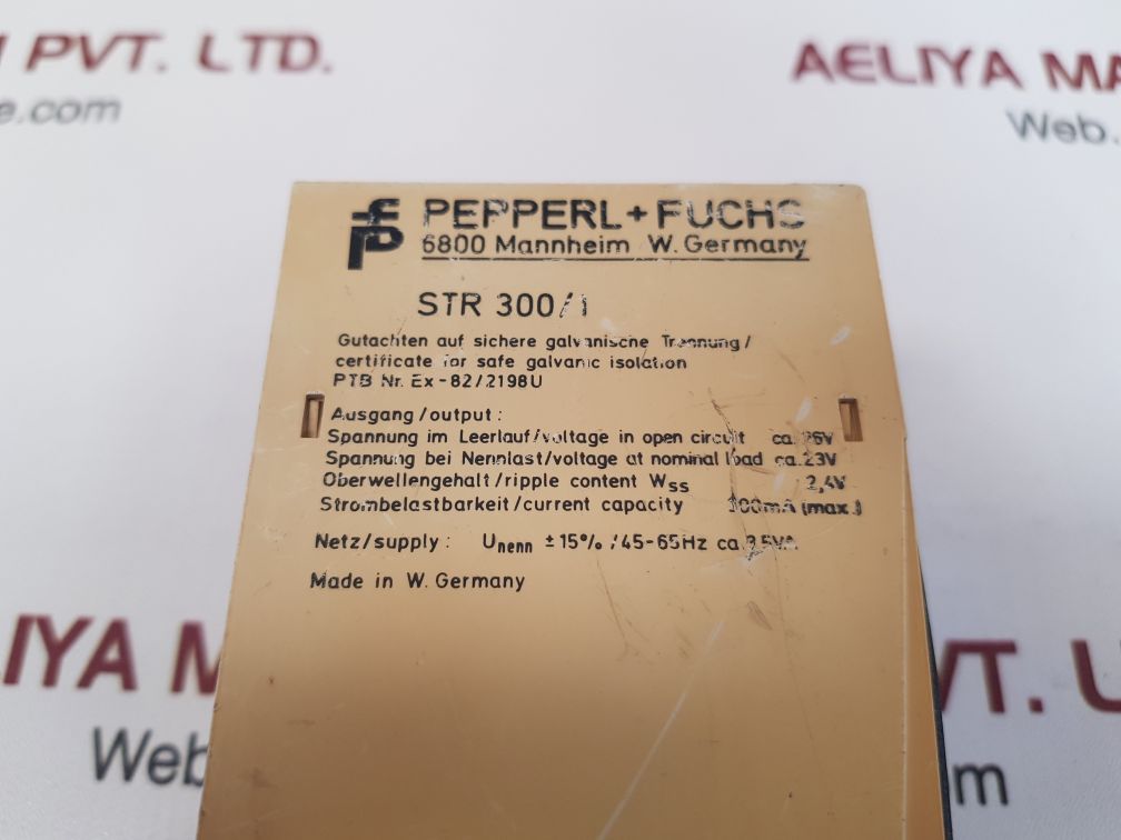 PEPPERL+FUCHS STR 300/1 RELAY 00432