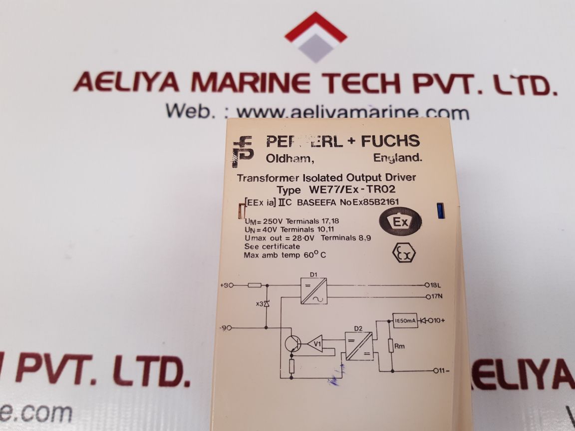 PEPPERL+FUCHS WE77/EX-TR02 TRANSFORMER ISOLATED OUTPUT DRIVER