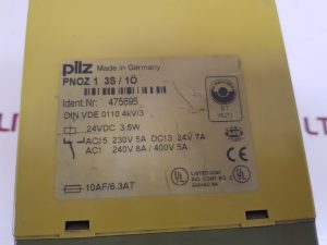 PILZ PNOZ 1 3S/1O SAFETY RELAY