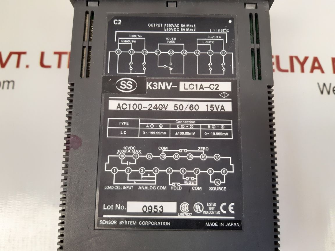 SS K3NV-LC1A-C2 WEIGHING METER