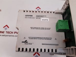 CEAG LB 9104 CROUSE-HINDS POWER SUPPLY