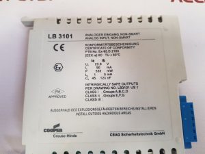 CEAG LB 3101 ANALOG INPUT ANALOGER EINGANG NON-SMART