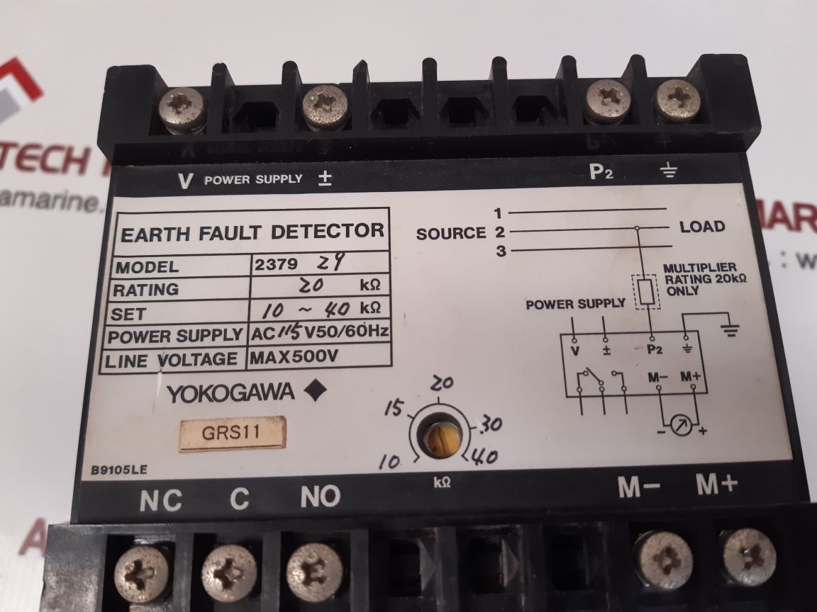 YOKOGAWA 2379 29 EARTH FAULT DETECTOR