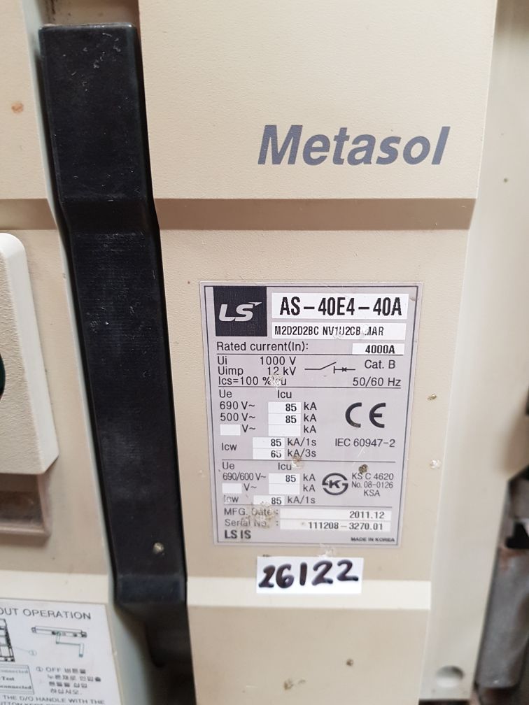 LS AS-40E4-40A AIR CIRCUIT BREAKER