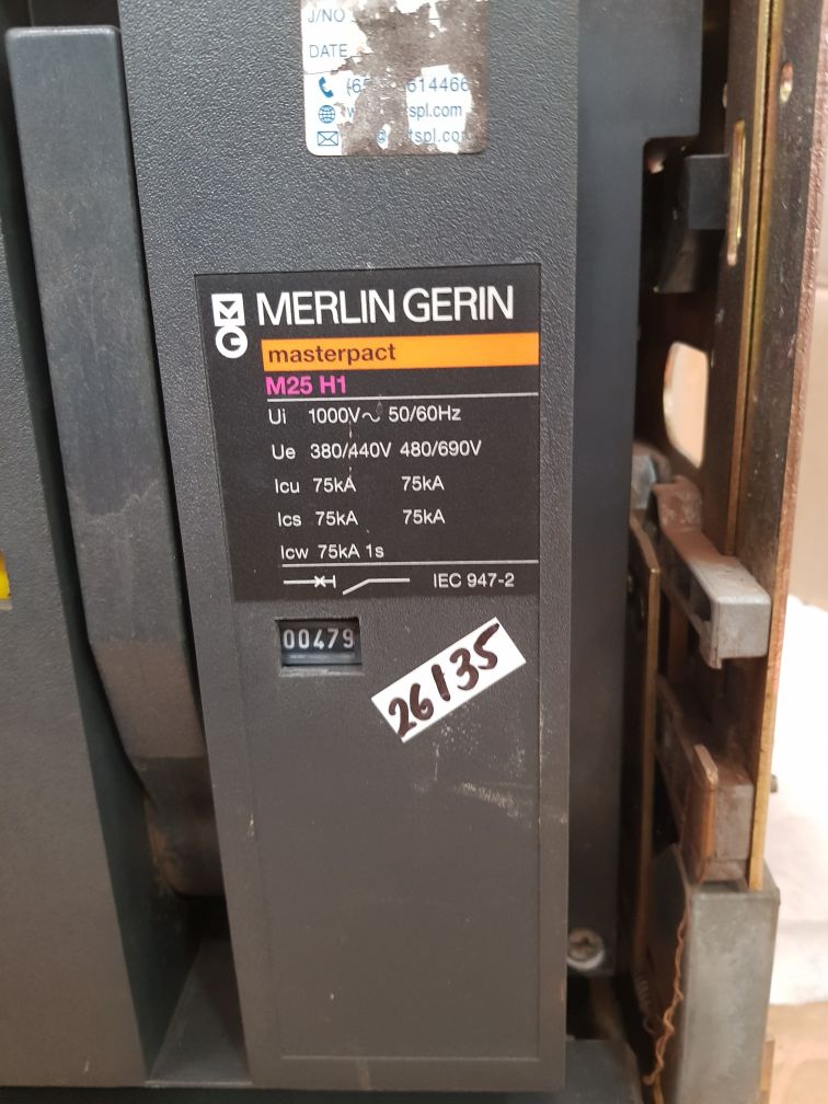 MERLIN GERIN M25 H1 MASTERPACT CIRCUIT BREAKER