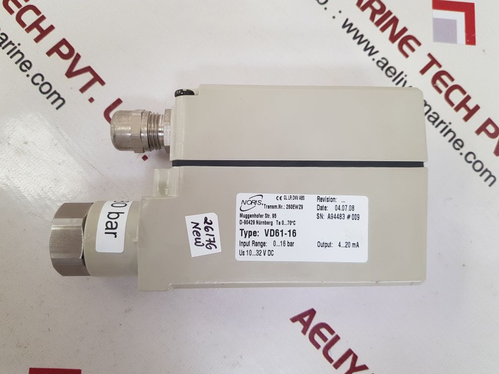 NORIS VD61-16 PRESSURE TRANSMITTER