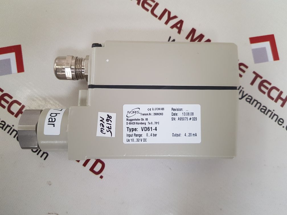 NORIS VD61-4 PRESSURE TRANSMITTER