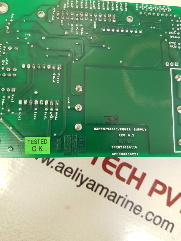 POWERTEC P 0812038 PCB CARD REV 0.3