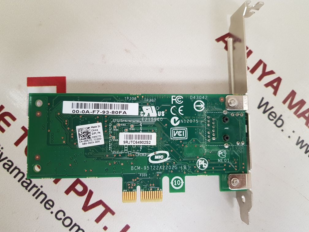 BROADCOM BCM95722A2202G ETHERNET NETWORK CARD