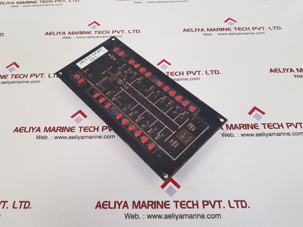 DEIF MALLING 8027.41 SIGNAL LIGHT CONTROL PANEL