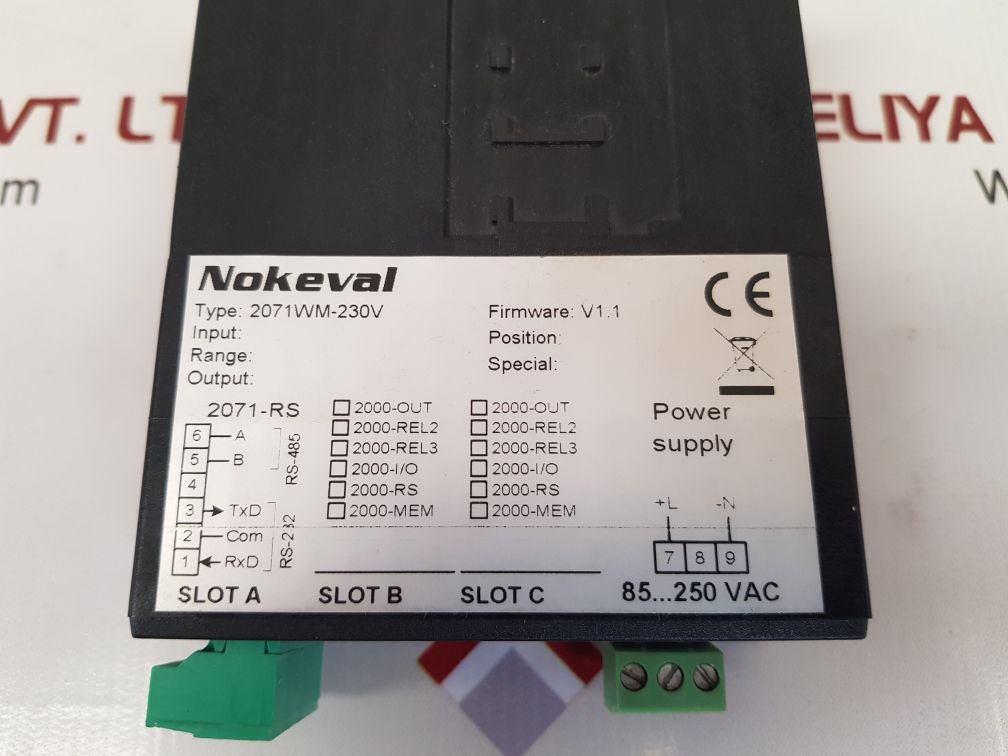 NOKEVAL 2071WM-230V PANEL METER