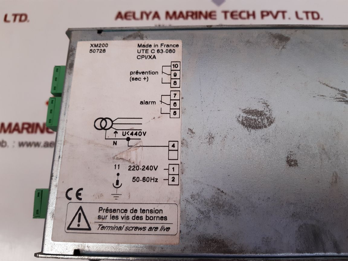 MERLIN GERIN XM200 50728 VIGILOHM SYSTEM MONITOR