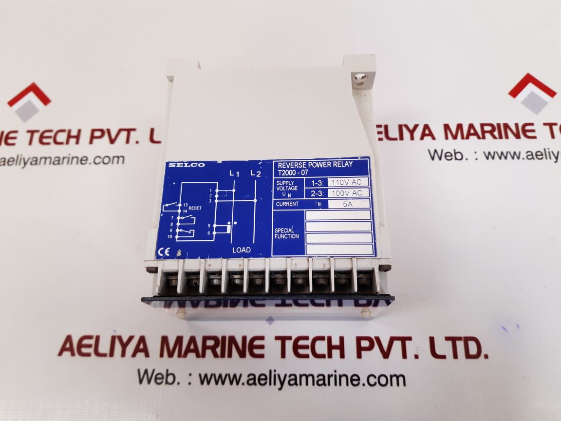 SELCO T2000-07 REVERSE POWER RELAY