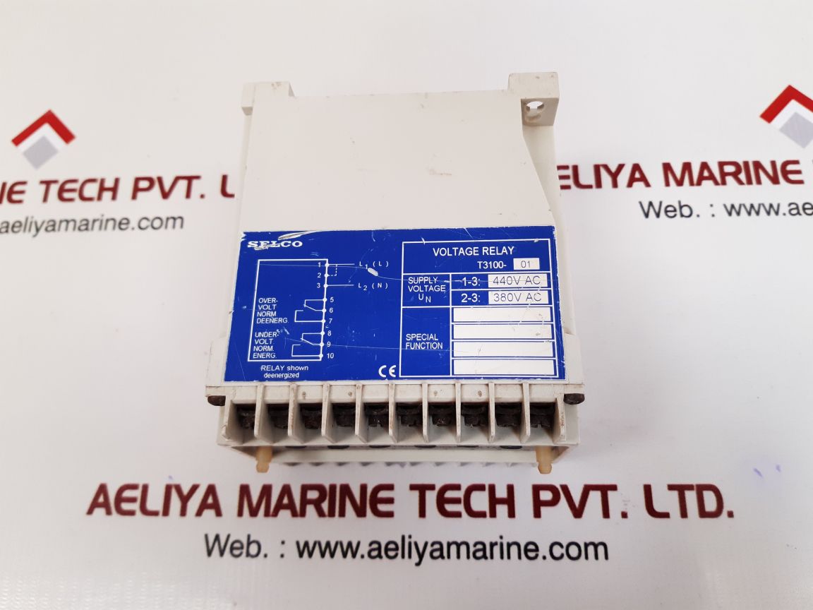 SELCO T3100-01 VOLTAGE RELAY