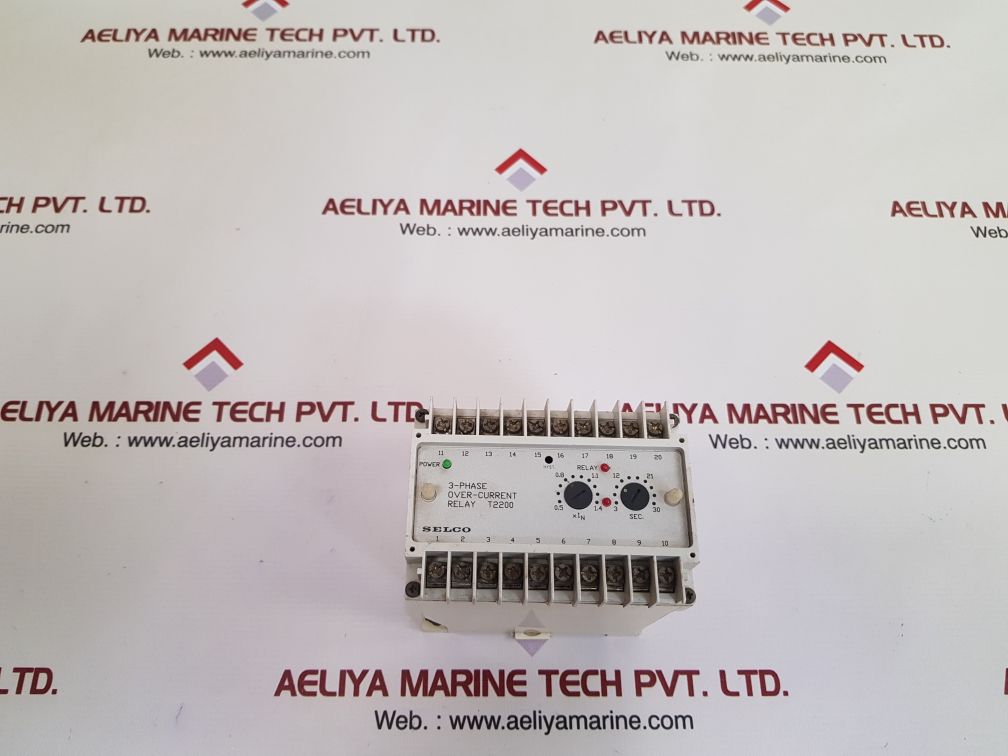 SELCO T2200-12 3-PHASE OVER-CURRENT RELAY
