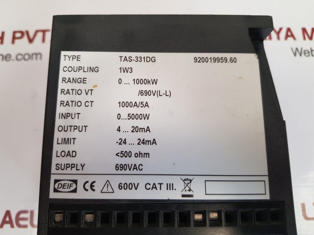 DEIF TAS-331DG SELECTABLE AC TRANSDUCER