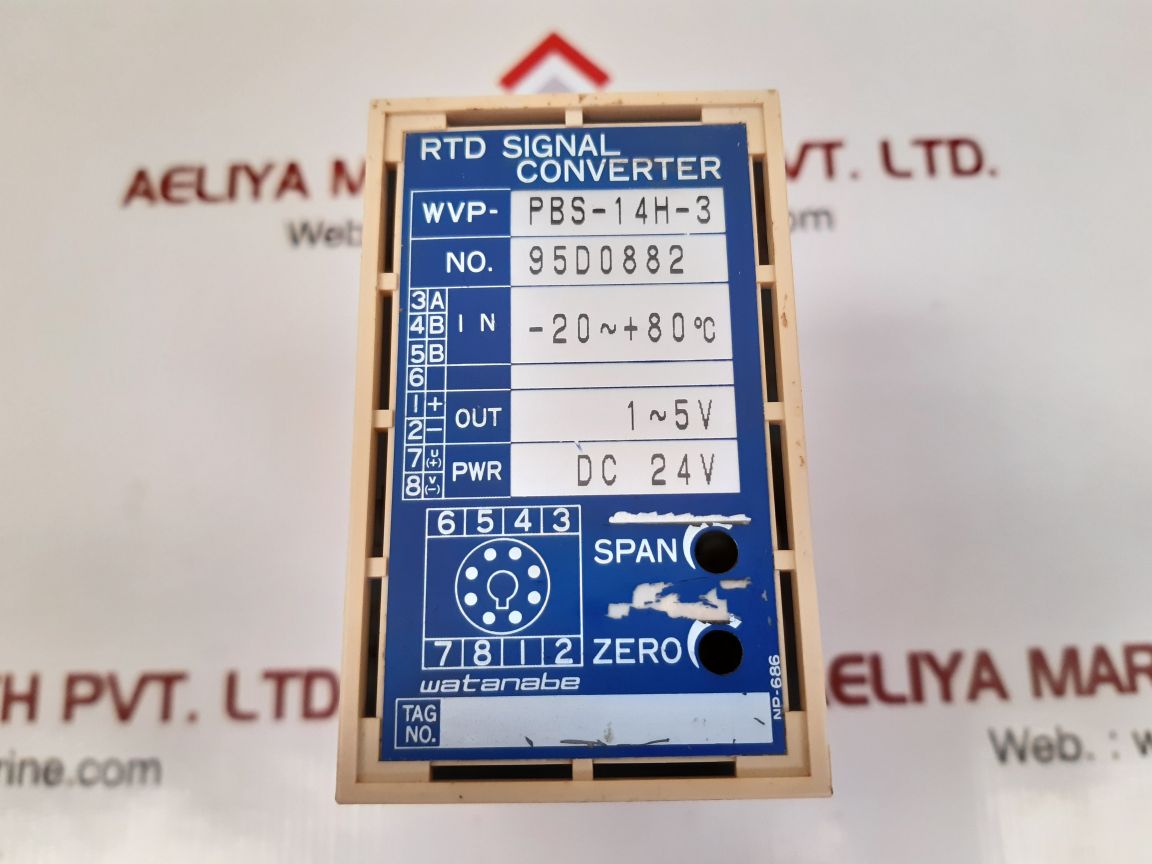 WATANABE WVP-PBS-14H-3 SIGNAL CONVERTER