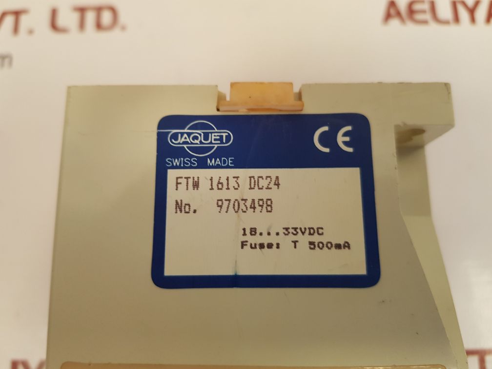 JAQUET FTW 1613 DC24 FREQUENCY TO CURRENT CONVERTER