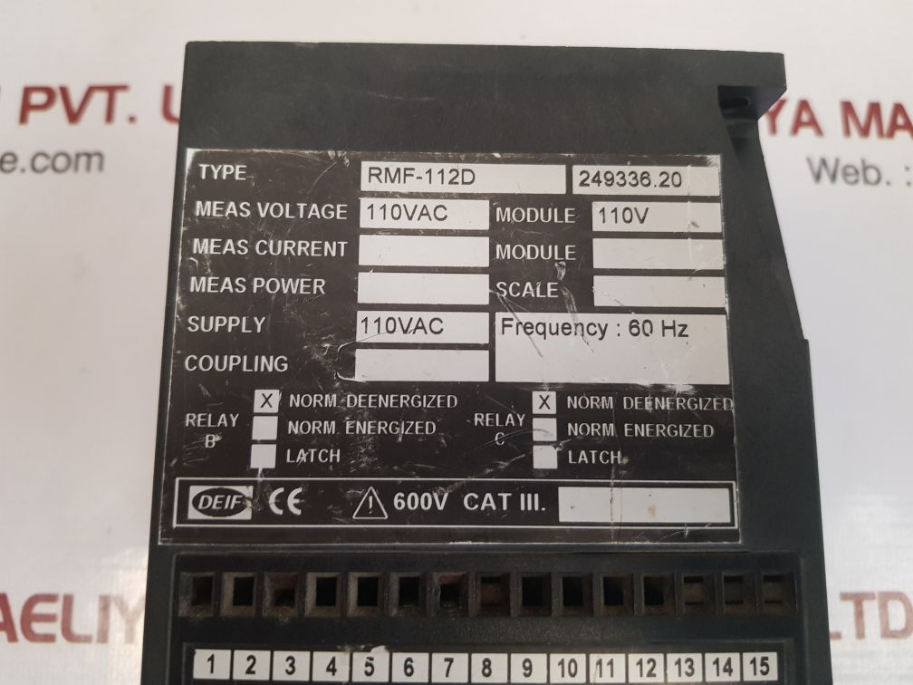 DEIF RMF-112D FREQUENCY RELAY