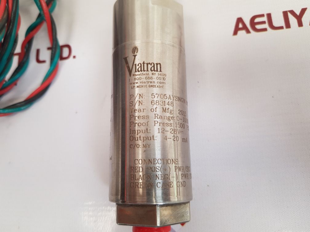 VIATRAN 5705AYSNGNYNZ PRESSURE TRANSMITTER 1500 PSIS